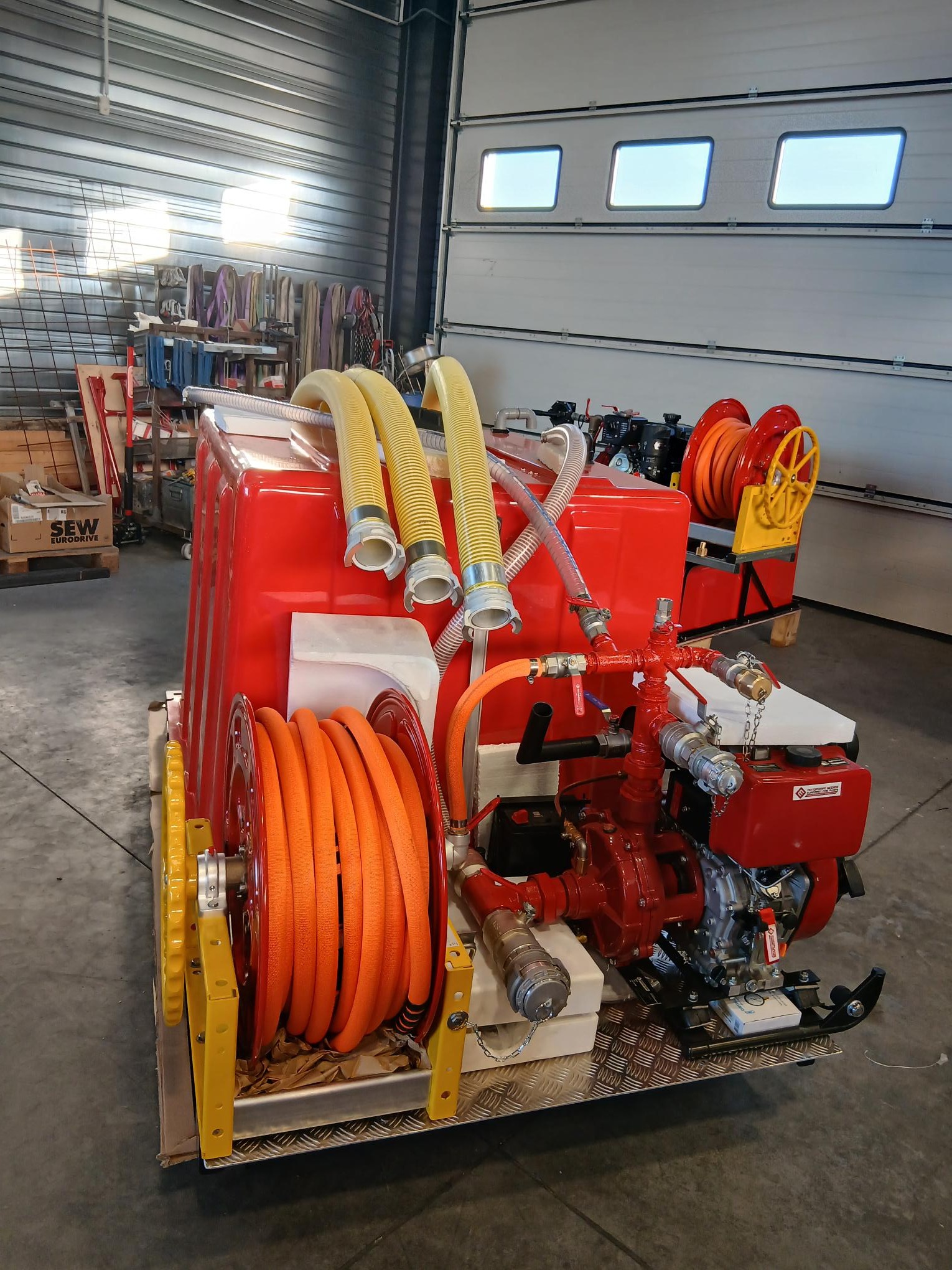 Custom pipework in workshop